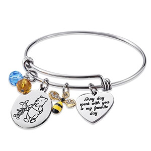 Pendentif Porcinet - Winnie l'ourson - « any day spent with you is my favorite day »