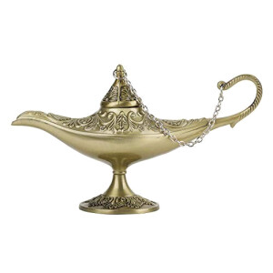 Pendentif Génie, Lampe magique - Aladdin - bronze