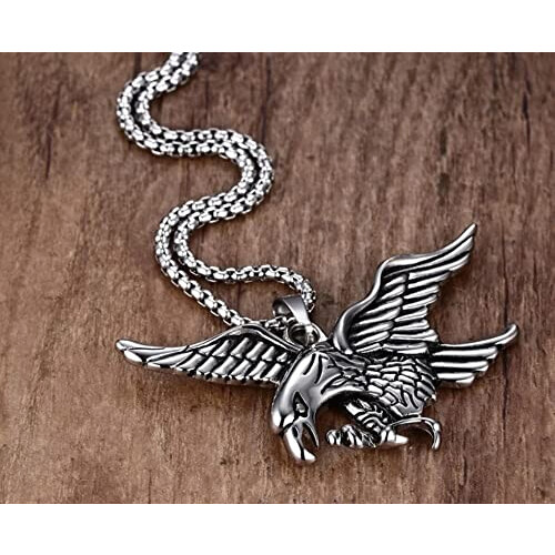 Pendentif Aigle steel variant 1 