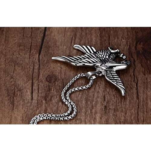 Pendentif Aigle steel variant 2 