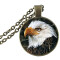 Pendentif Aigle argent - miniature