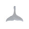 Pendentif Baleine argent - miniature