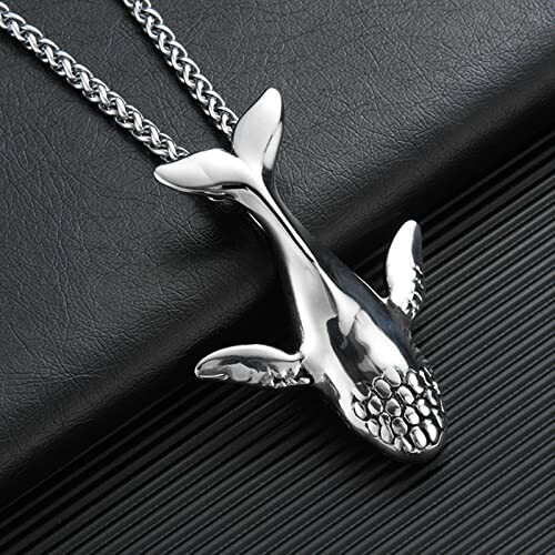 Pendentif Baleine argent variant 2 