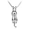 Pendentif Chat argent 20x6 mm - miniature