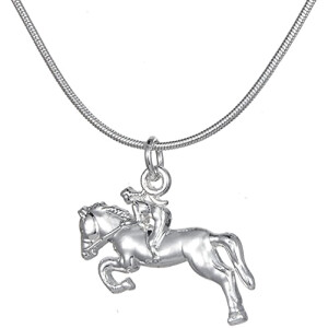 Pendentif Cheval argenté