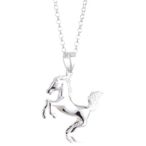 Pendentif Cheval argenté