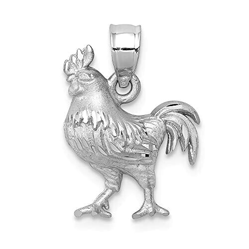 Pendentif Coq blanc