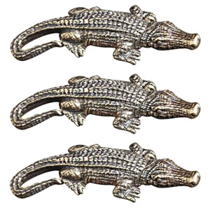 Pendentif Crocodile bronze 6x2.4 cm