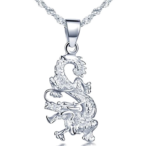 Pendentif Dragon argent-c 2.4x1.1 cm