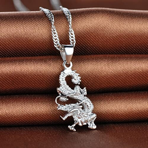 Pendentif Dragon argent-c 2.4x1.1 cm variant 0 