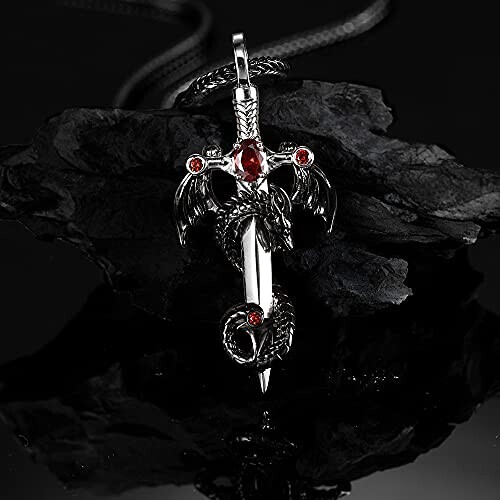 Pendentif Dragon noir variant 1 