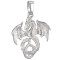 Pendentif Dragon argenté - miniature