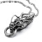 Pendentif Dragon argent/noir - miniature