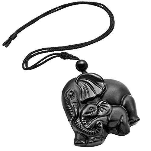 Pendentif Éléphant noir variant 0 