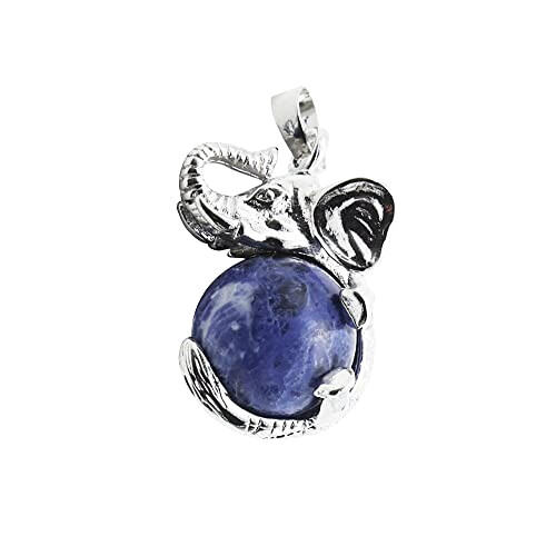 Pendentif Éléphant blancbleu