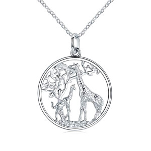 Pendentif Girafe argent 22x22 mm