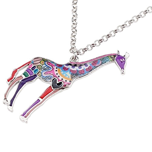 Pendentif Girafe violet variant 1 