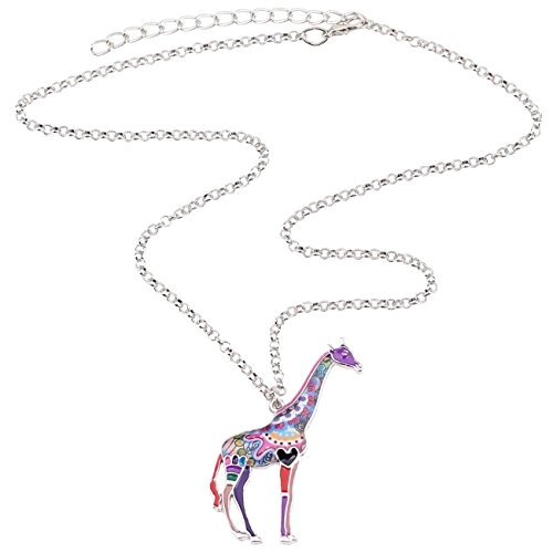 Pendentif Girafe violet variant 2 