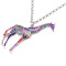 Pendentif Girafe violet - miniature variant 2