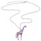 Pendentif Girafe violet - miniature variant 3