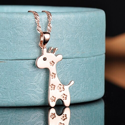 Pendentif Girafe or rose 3.2x1.4 cm variant 0 