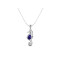 Pendentif Hippocampe lapis 10x7 mm - miniature