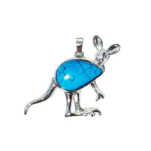 Pendentif Kangourou bleue