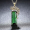 Pendentif Léopard vert plaqué or - miniature variant 3