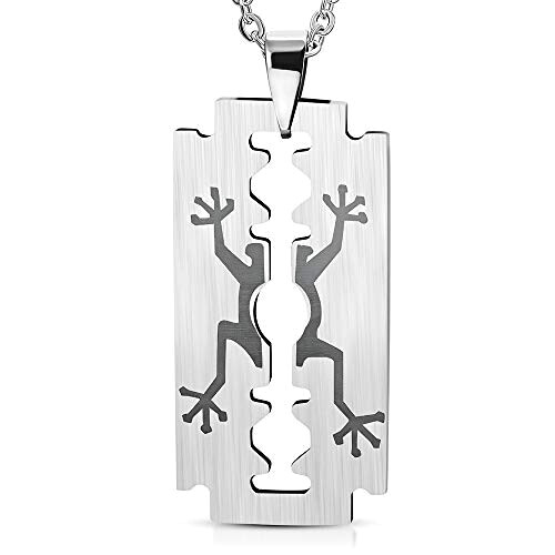 Pendentif Lézard argentée