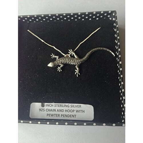 Pendentif Lézard argent