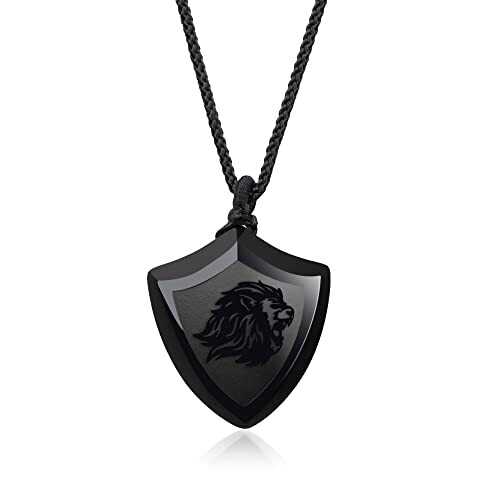 Pendentif Lion noir 3.3x3 cm