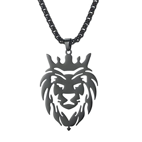 Pendentif Lion noir