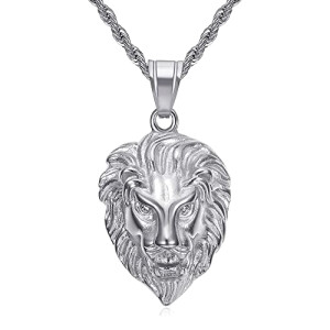 Pendentif Lion zircon