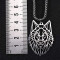 Pendentif Loup noir 46.88x33.46 mm - miniature variant 3