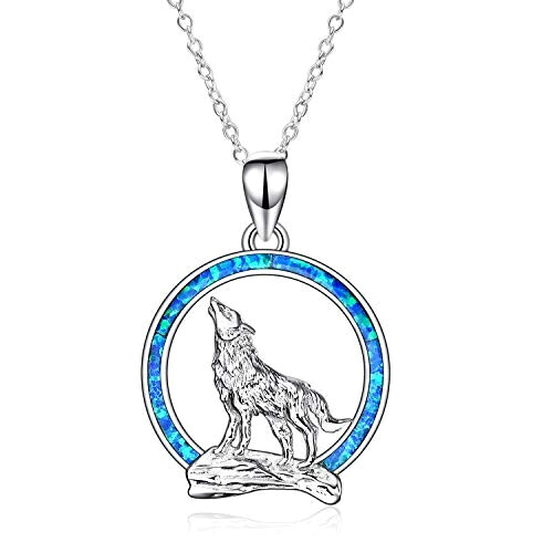 Pendentif Loup argenté 30.4x21.2 mm