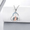 Pendentif Loup collier fille  plaqué or 3x2 cm - miniature variant 2