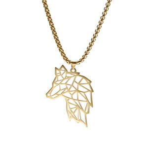 Pendentif Loup or 31.4x46.6 mm