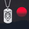 Pendentif Loup collier argent 50x28 mm - miniature variant 2