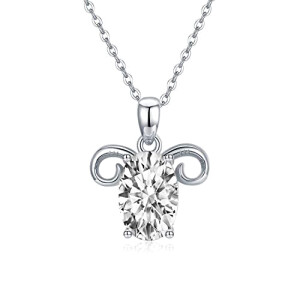 Pendentif Mouton argent zircon 2x0 cm