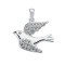 Pendentif Pigeon - Oiseau - argentblanc - miniature variant 1