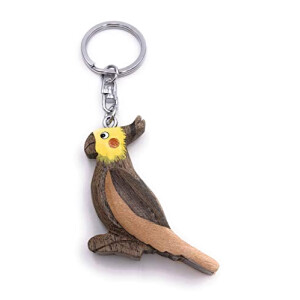 Pendentif Perruche - Oiseau - bois