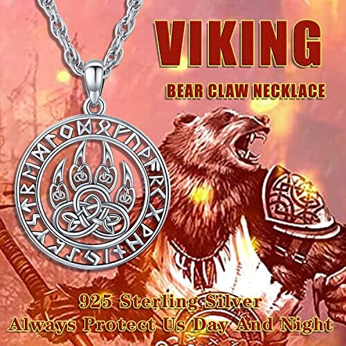 Pendentif Ours viking griffe 3x3 cm variant 4 