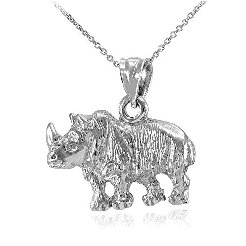 Pendentif Rhinocéros argent