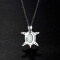 Pendentif Tortue argent zircon 1.6x1.3 cm - miniature variant 5