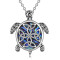 Pendentif Tortue argenté 2x2 cm - miniature