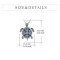 Pendentif Tortue argenté 2x2 cm - miniature variant 3