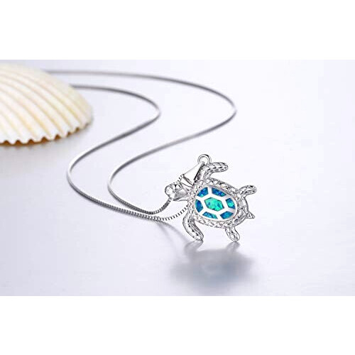 Pendentif Tortue blanc variant 0 