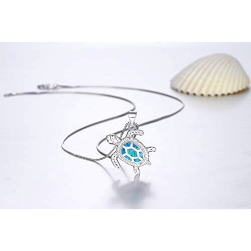 Pendentif Tortue blanc variant 1 