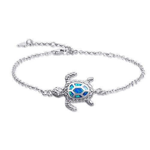 Pendentif Tortue argentbleue