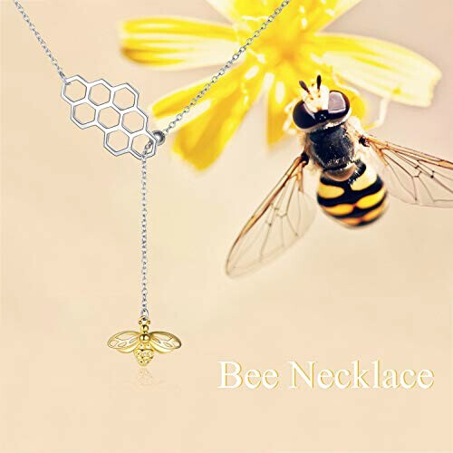 Pendentif Abeille collier plaqué or 10.1x14.8 mm variant 4 